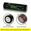 18650 Button Top Batteries With Charger & Storage Case
