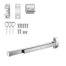 Push Bar Panic Exit Device, 31" Stainless Steel Commercial Panic Bar for Exit Doors, Emergency Exit Door Hardware with Dual Locking Bolt and Stic