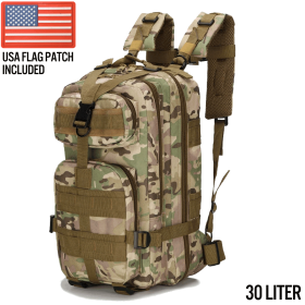 Xg-Mb30 - Small Tactical Backpack Survival Bag (30 Liter) (Product Color: CP Camo)