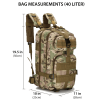 Xg-Mb40 - Large Tactical Backpack Survival Bag (40 Liter)