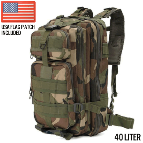 Xg-Mb40 - Large Tactical Backpack Survival Bag (40 Liter) (Product Color: Jungle Camo)